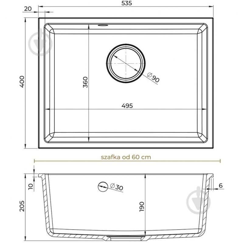 Мойка для кухни CRYPTON CRY.D.1KDO.60 Sink Quality - фото 2