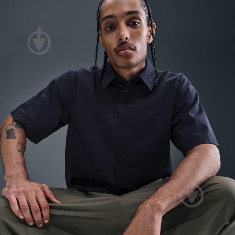 Сорочка Nike M NK CLUB SS BTN SHIRT WSH HJ2029-451 р. S синій - фото 13