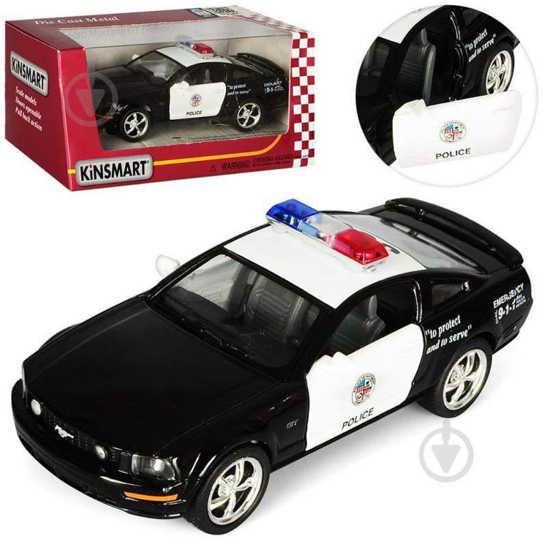 Автомобиль Kinsmart 1:38 Ford Police KT5091WP - фото 1