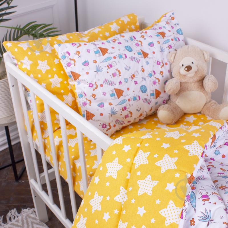 Комплект постельного белья MirSon Бязь Kids Time 18-0002 Sweet Home 110х140 см разноцветный - фото 2