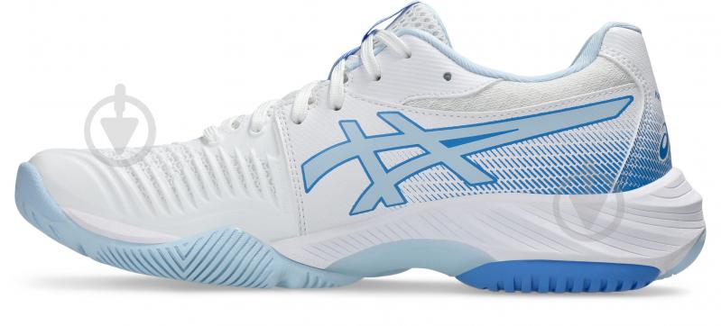 Кроссовки женские Asics NETBURNER BALLISTIC FF 3 1052A069-111 р.40,5 белые с голубым - фото 3