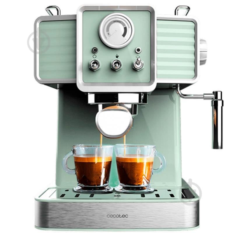 Кофеварка рожковая CECOTEC Cumbia Power Espresso 20 Tradizionale Light Green (CCTC-01576) - фото 1