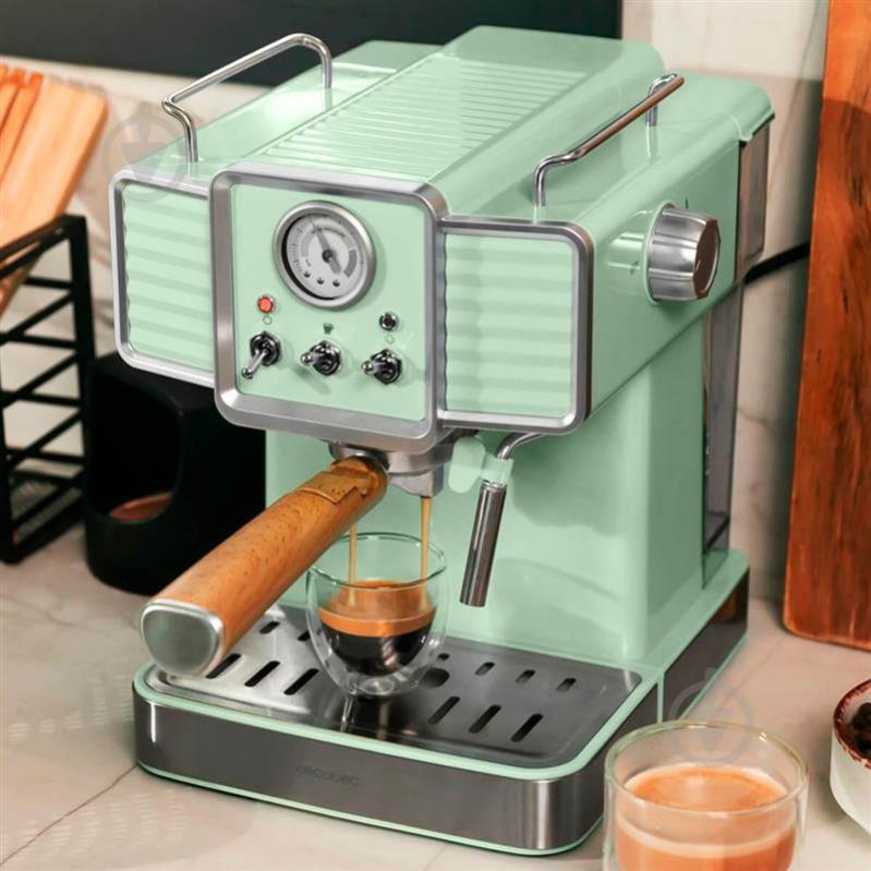 Кофеварка рожковая CECOTEC Cumbia Power Espresso 20 Tradizionale Light Green (CCTC-01576) - фото 6