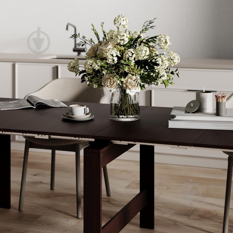 Стол-трансформер ART IN HEAD Снейк 900(2400)x430x750мм венге/венге - фото 4