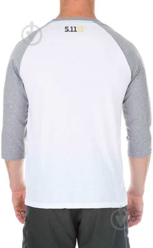 Футболка з довгим рукавом 5.11 Tactical Snake Sledge Raglan Tee 41211FJ р. M white - фото 3