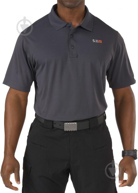 Поло 5.11 Tactical Pinnacle Short Sleeve Polo 71036 р.S. CHARCOAL зелений - фото 1