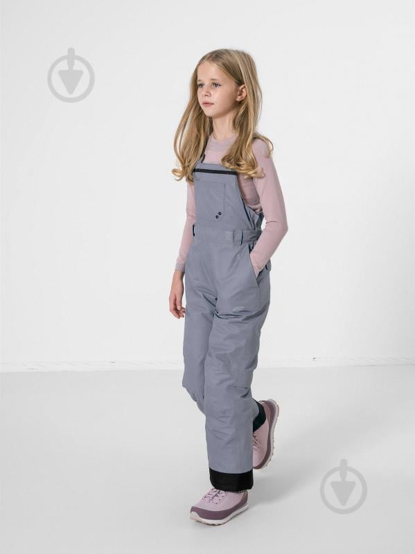 Штани 4F SKI TROUSERS JSPDN002 HJZ22-JSPDN002-32S р. 134 сірий - фото 1