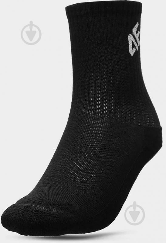 Шкарпетки 4F SOCKS CAS M059 (3pack) 4FJAW22USOCM059-90S р.32-35 білий/чорний 3 пари шт. - фото 2