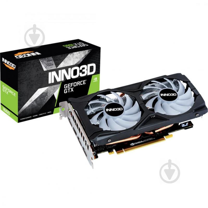 Видеокарта Inno3D GeForce GTX1660 Twin X2 OC RGB 6GB GDDR5 192bit (N16602-06D5X-1521VA15LB) - фото 1