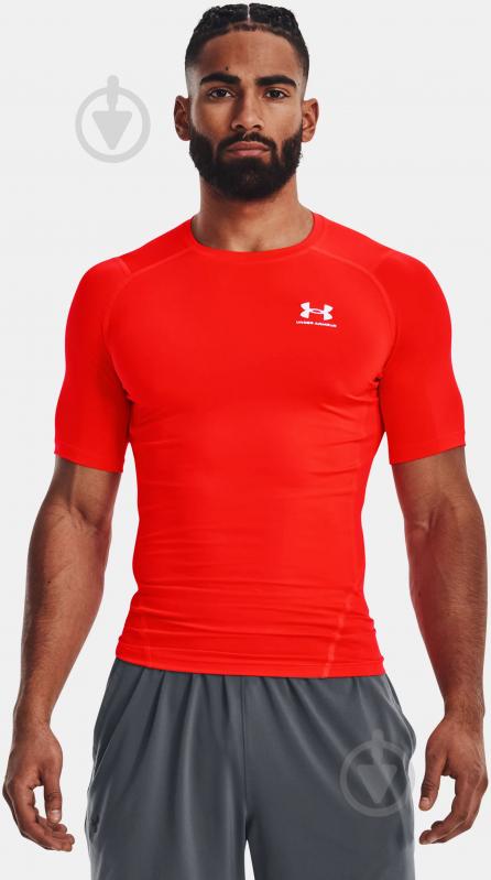 Футболка Under Armour UA HG ARMOUR COMP SS 1361518-810 р.2XL красный - фото 1