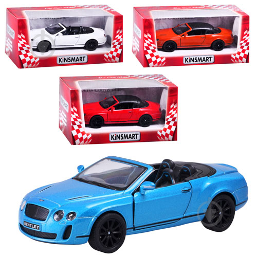 Автомобиль Kinsmart 1:38 Bentley Continental 2010 KT5353W - фото 1