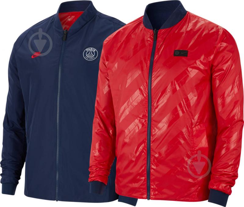 Джемпер Nike PSG M NSW NK JKT AUT CL CI1311-414 р. L червоний - фото 1