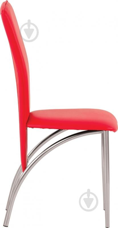 Стілець обідній Nowy Styl AMELY CHROME (BOX-4) (CH) V-27 хром/червоний - фото 3