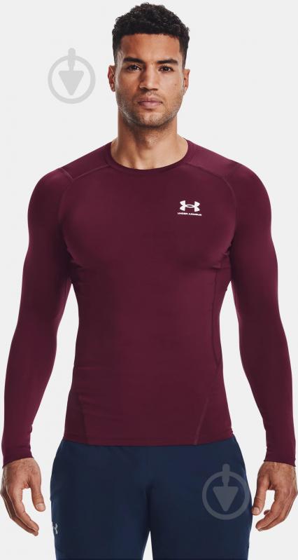 Футболка Under Armour UA HG ARMOUR COMP LS 1361524-609 р.M червоний - фото 1