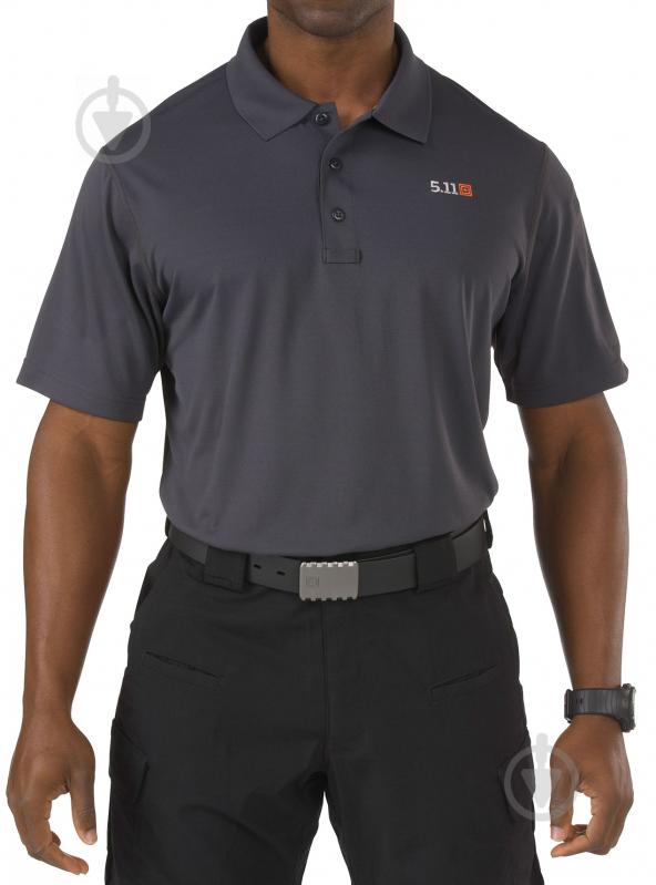 Поло 5.11 Tactical Pinnacle Short Sleeve Polo 71036 р.XL. CHARCOAL зелений - фото 1