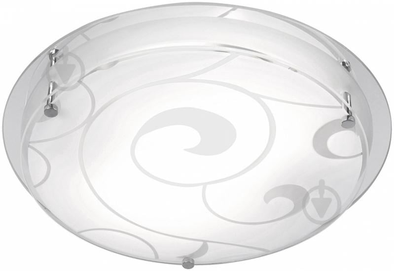 Світильник настінно-стельовий Globo KRISTJANA 48060-2 2x60 Вт E27 білийз малюнком 48060-2 - фото 1