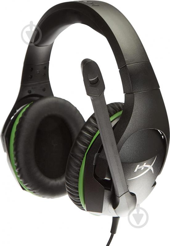 Гарнитура HyperX CloudX Stinger Xbox 3.5 мм black/green (4P5K1AA) - фото 1
