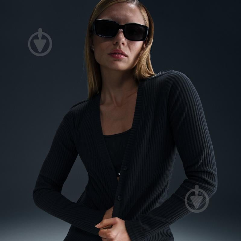 Кофта Nike W NSW NK CHLL KNT RIB CARDIGAN HJ1242-010 р.XL чорний - фото 11