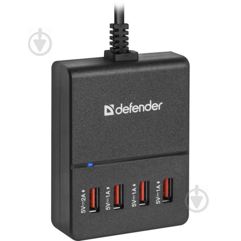 Зарядна станція Defender UPA-40 4xUSB 5А (83537) - фото 1