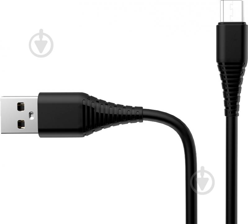 Кабель ColorWay USB - MicroUSB (PVC) 2.4А 1 м black - фото 2
