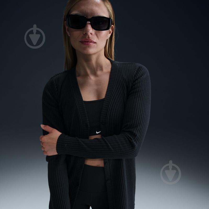 Кофта Nike W NSW NK CHLL KNT RIB CARDIGAN HJ1242-010 р.XS чорний - фото 9 Кофта Nike W NSW NK CHLL KNT RIB CARDIGAN HJ1242-010 р.XS чорний - фото 9