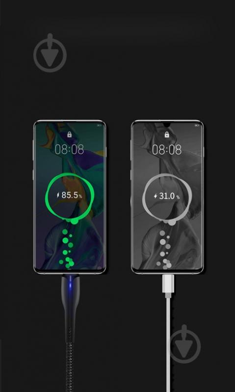 Кабель ColorWay USB - Apple Lightning (PVC + led) 2.4А 1 м black - фото 9 Кабель ColorWay USB - Apple Lightning (PVC + led) 2.4А 1 м black - фото 9