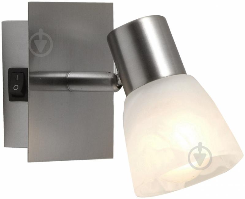 Спот Globo PARRY 1x40 Вт E14 матовий нікель 54530-1 - фото 1