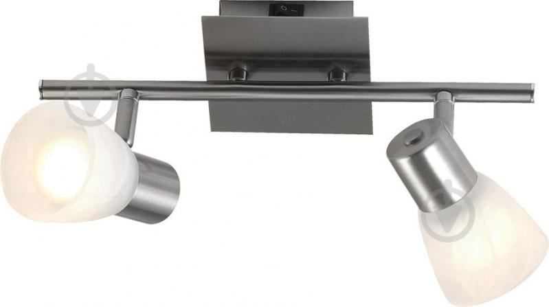 Спот Globo PARRY 2x40 Вт E14 матовый никель 54530-2 - фото 1