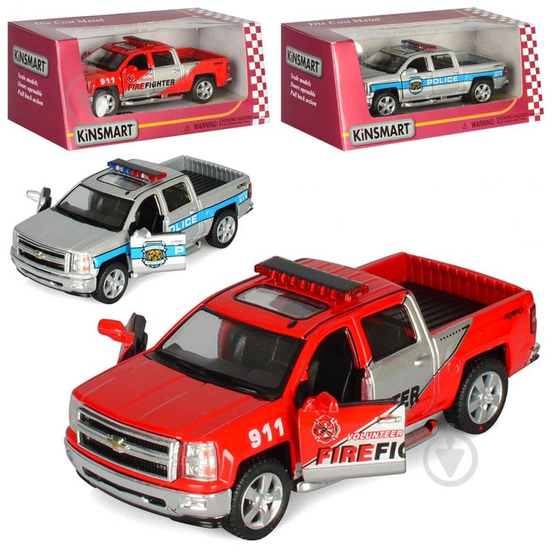 Автомодель Kinsmart Chevrolet Silverado 2014 KT5381WPR - фото 1