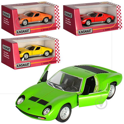 Автомобіль Kinsmart 1:34 Lamborghini Miura P400 SV 1971 KT5390W - фото 1