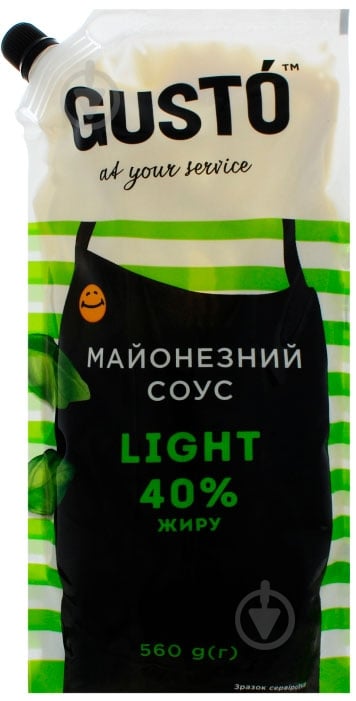 Соус майонезный Gusto Light 40% 560 г - фото 1