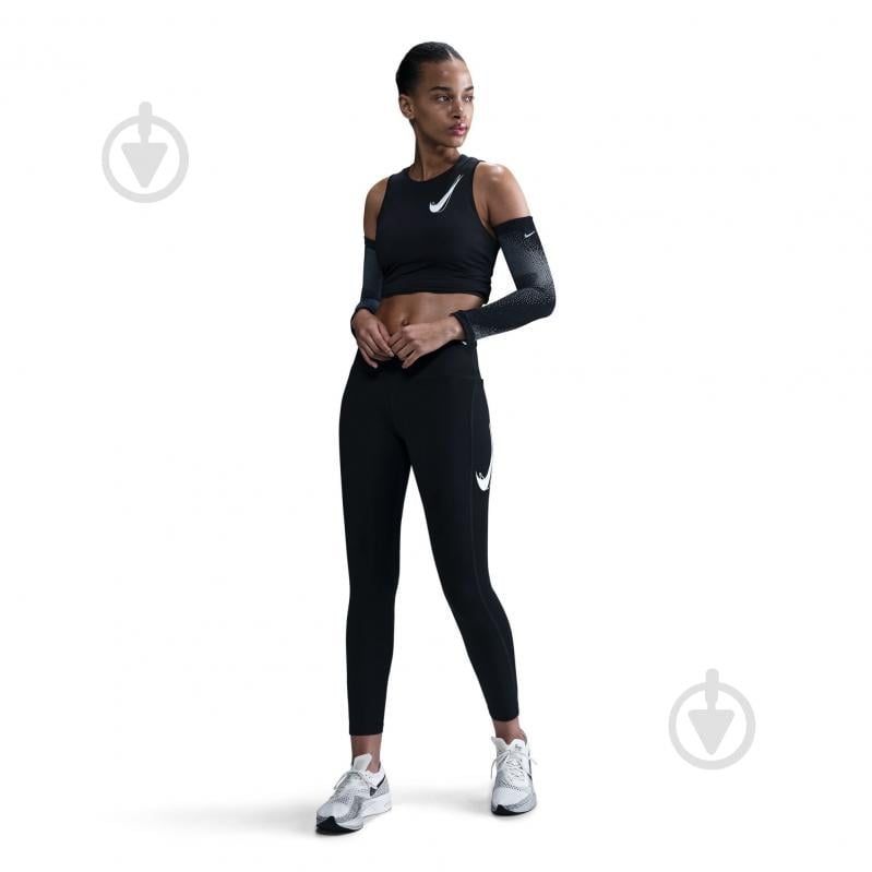Тайтсы Nike W NK FAST DF MR 7/8 TGT SW HV8555-010 р.XS черный - фото 3