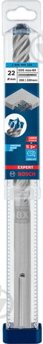 Бур Bosch SDS-max 22x200 мм 320 мм 1 шт. 2608900233 - фото 2