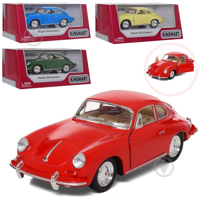 Автомодель Kinsmart Porsche 356 B Carrera 2 KT5398W - фото 1