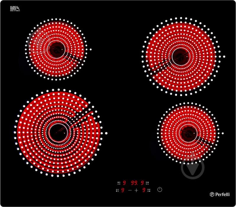 Варочная поверхность электрическая Perfelli VH 6123 BL - фото 1