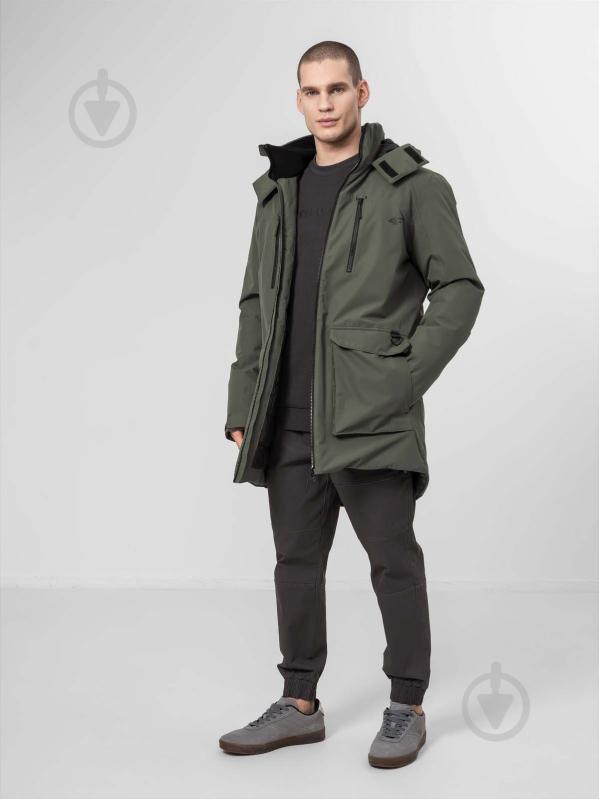 Куртка-парка мужская зимняя 4F JACKET KUM001 H4Z22-KUM001-44S р.L оливковая - фото 2