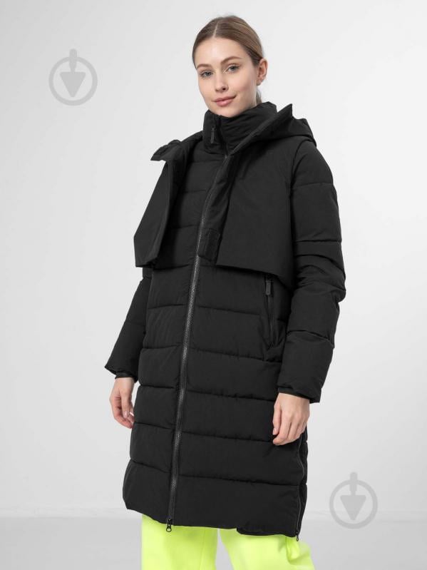 Пальто женское демисезонное 4F WOJACKET KUDP008 H4Z22-KUDP008-20S р.M черное - фото 2