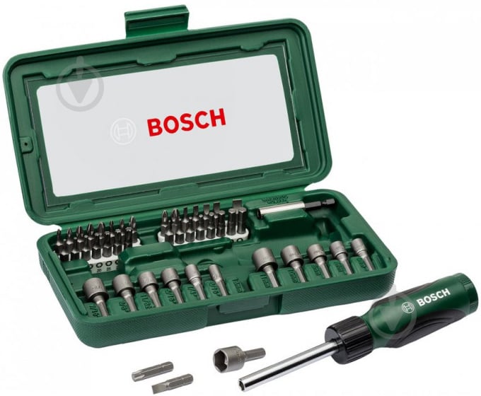 Набор бит и торцевых головок Bosch 46 шт. 2607019504 - фото 1