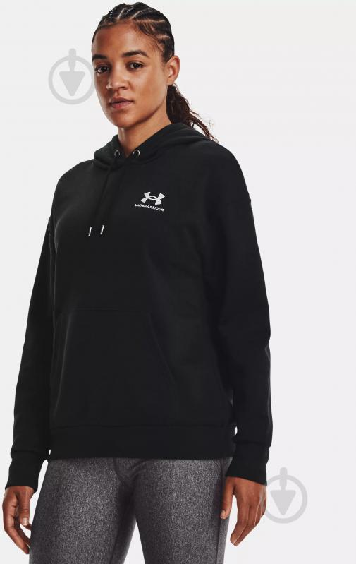 Джемпер Under Armour ESSENTIAL FLEECE HOODIE 1373033-001 р.XS чорний - фото 1