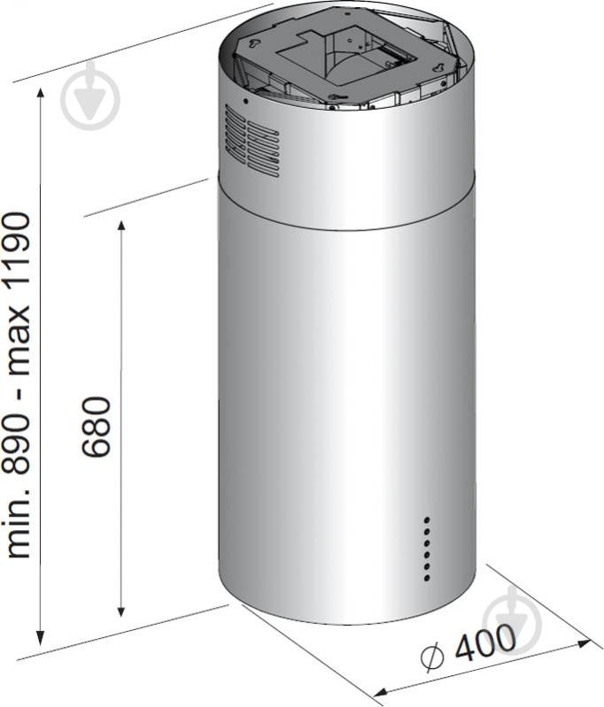 Вытяжка Zirtal KD-IS CL WH - фото 4