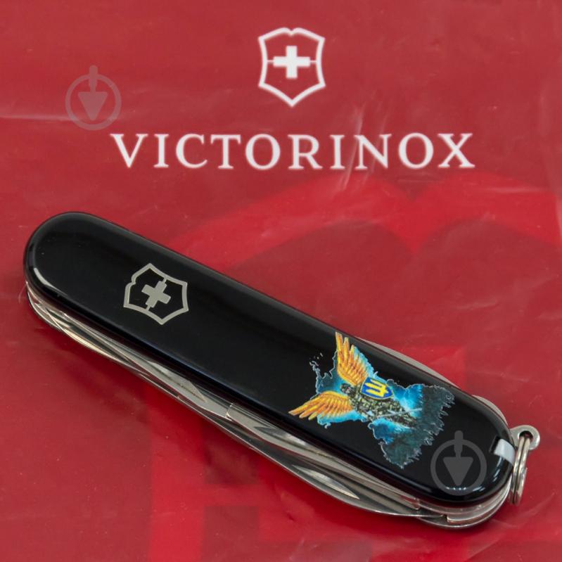 Ніж швейцарський Victorinox CLIMBER UKRAINE Янгол ЗСУ (14 інстр) Vx13703.3_T1061u - фото 7