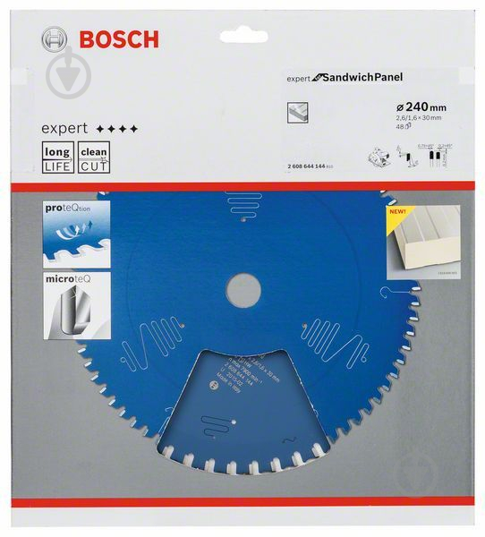 Пиляльний диск Bosch EfSPanel 240x30x1,6 Z48 2608644144 - фото 2