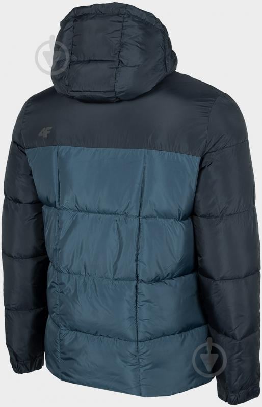 Пуховик мужской зимний 4F JACKET KUMP009 H4Z22-KUMP009-31S р.2XL сине-черный - фото 2