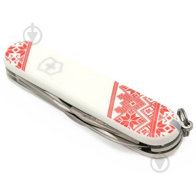 Нож швейцарский Victorinox CLIMBER UKRAINE Вышиванка (14 инстр) Vx13703.7_T0051r - фото 3