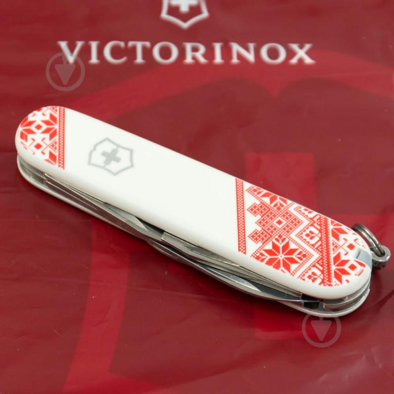 Нож швейцарский Victorinox CLIMBER UKRAINE Вышиванка (14 инстр) Vx13703.7_T0051r - фото 4