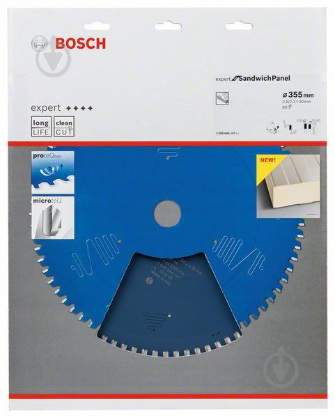 Пильный диск Bosch EfSPanel 355x30x2,2 Z80 2608644147 - фото 2