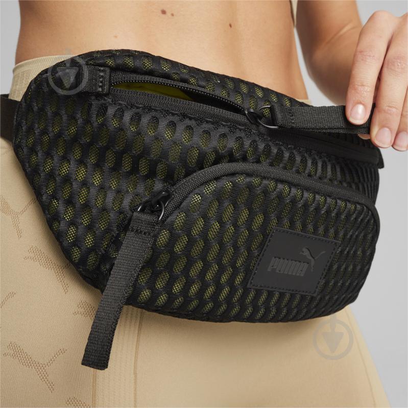 Сумка на пояс Puma MESH WAIST BAG 09028901 черный - фото 4