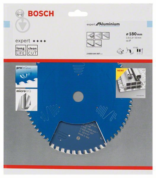 Пильный диск Bosch Expert for Aluminium 180x30x1,6 Z56 2608644097 - фото 2