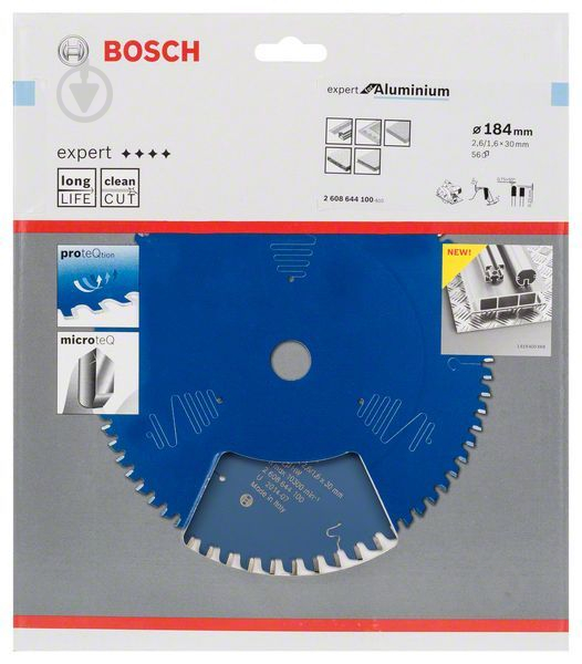 Пиляльний диск Bosch Expert for Aluminium 184x30x1,6 Z56 2608644100 - фото 2