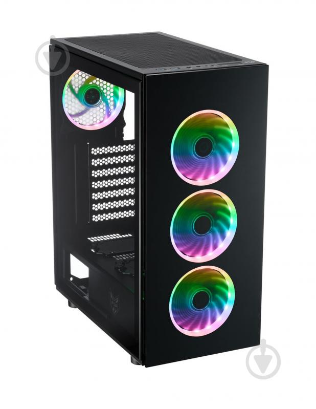 Корпус FSP CMT340 2xUSB3.0, fans ARGB F:3x12cm+ARGB R:1x12cm, без БЖ ATX - фото 2